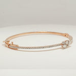 Load image into Gallery viewer, Marquise Cluster Diamond Bracelet, 14k Solid Gold, Natural Diamonds, Stackable Minimalistic Bangle, Statement Jewelry