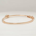 Load image into Gallery viewer, Marquise Cluster Diamond Bracelet, 14k Solid Gold, Natural Diamonds, Stackable Minimalistic Bangle, Statement Jewelry