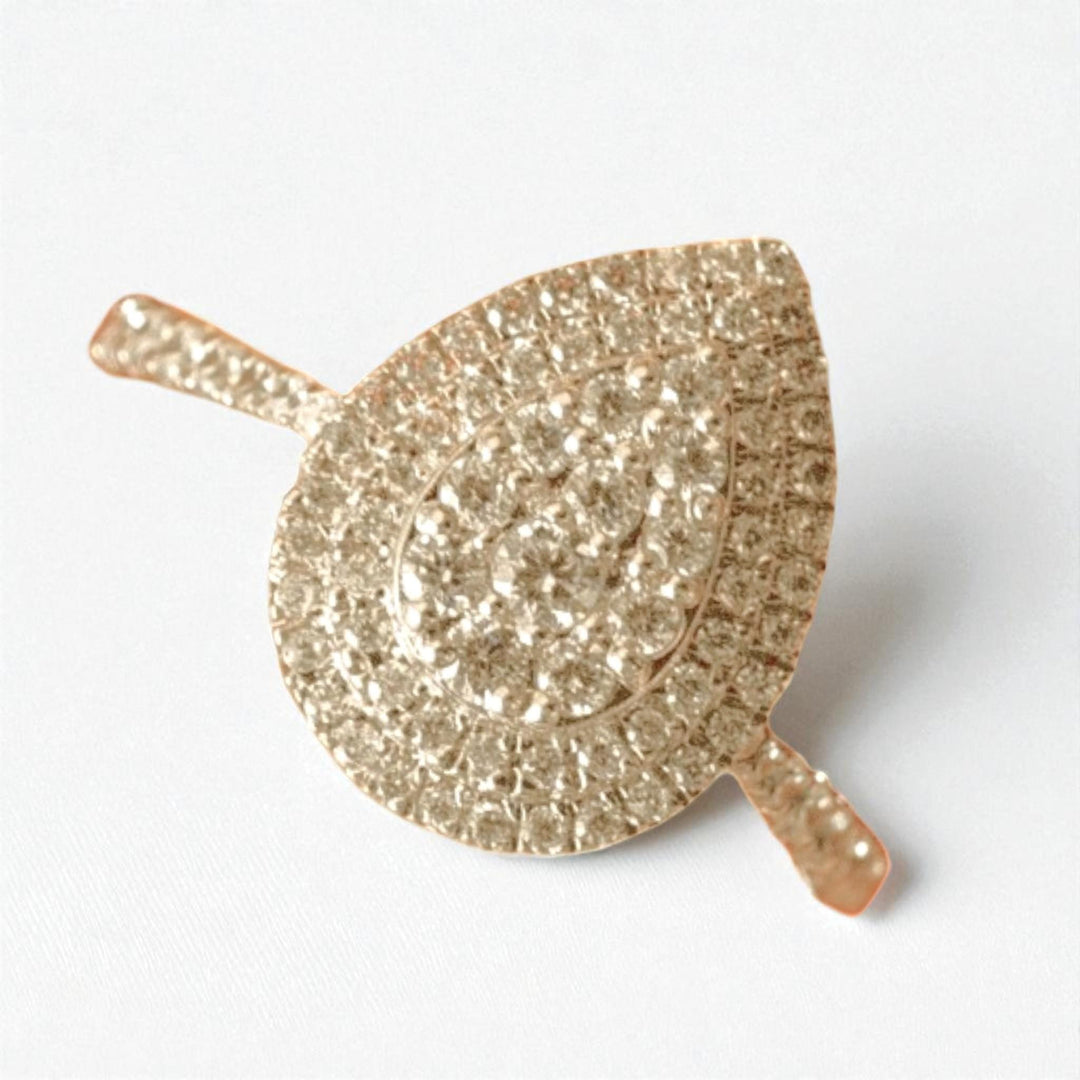 Teardrop Halo Diamond Ring, Pear Shaped Ring, 14k Solid Gold, Natural Diamonds, Statement Cluster Ring, Proposal Ring, Gift For Her