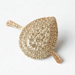 Load image into Gallery viewer, Teardrop Halo Natural Diamond Ring: 14k Solid Gold Pear Cluster Proposal Jewellery, Certified Jewelry