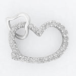 Load image into Gallery viewer, Diamond Heart Pendant Necklace, 14k Solid Gold, Natural Diamonds, Everyday Stackable Jewelry, Minimalist Stacking Pendant