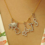 Load image into Gallery viewer, Diamond Heart Pendant Necklace, 14k Solid Gold, Natural Diamonds, Everyday Stackable Jewelry, Minimalist Stacking Pendant