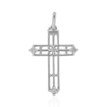 Load image into Gallery viewer, Diamond Cross Pendant, 14k Solid Gold, Natural Diamonds, Faith Necklace With Adjustable Chain, Everyday Minimalist Jewelry