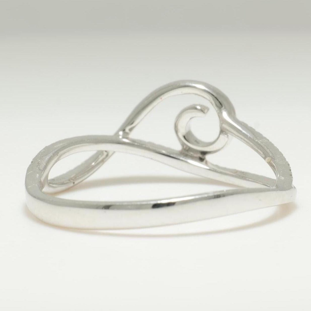 Infinity Loop Diamond Ring, 14k Solid Gold, Natural Diamonds, Stackable Band Ring, Everyday Minimalist Jewelry