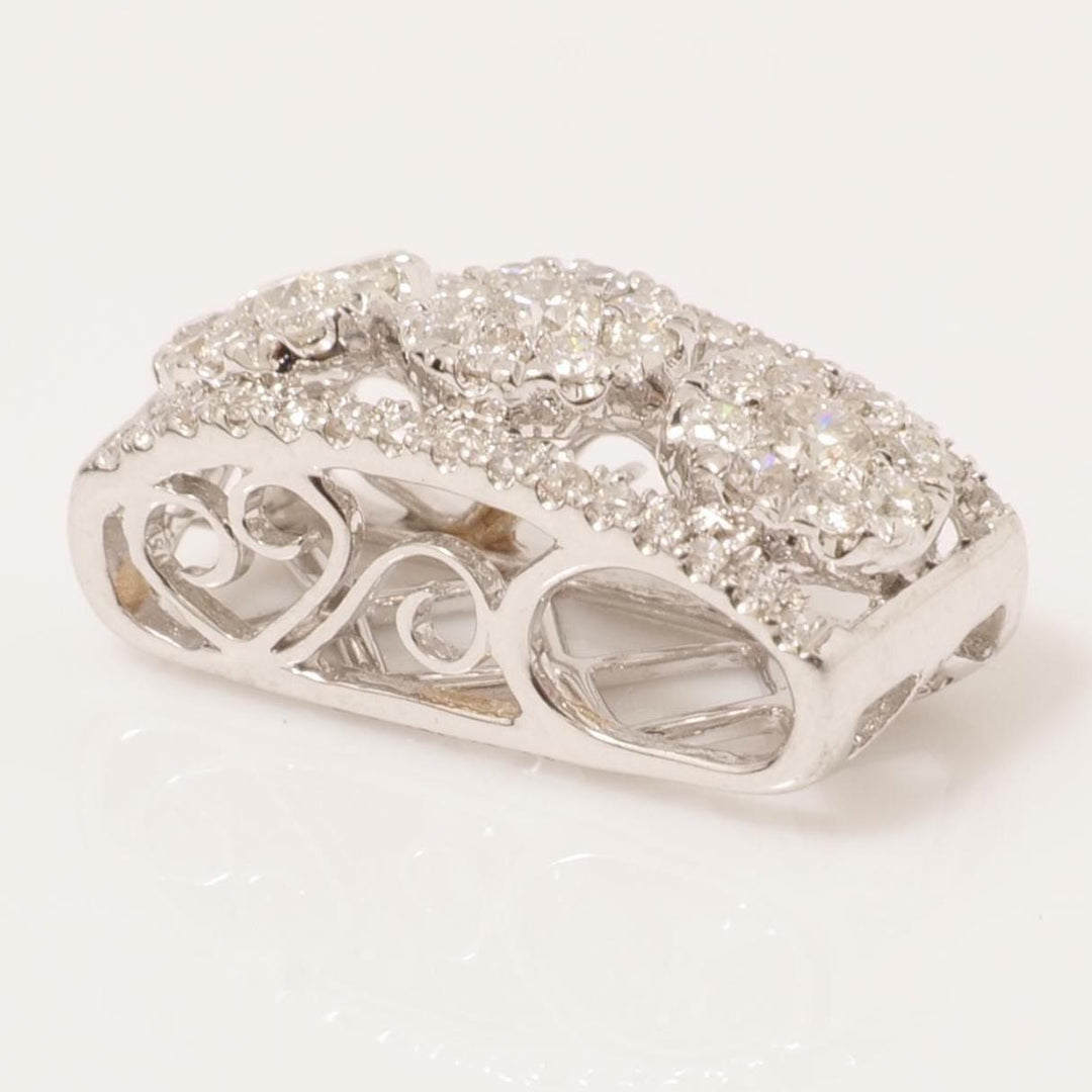 Circle Cluster Diamond Pendant, 14k Solid Gold, Illusion Set Natural Diamonds, Modern Stacking Chain Charm, Minimalist Jewelry, Gift for Her