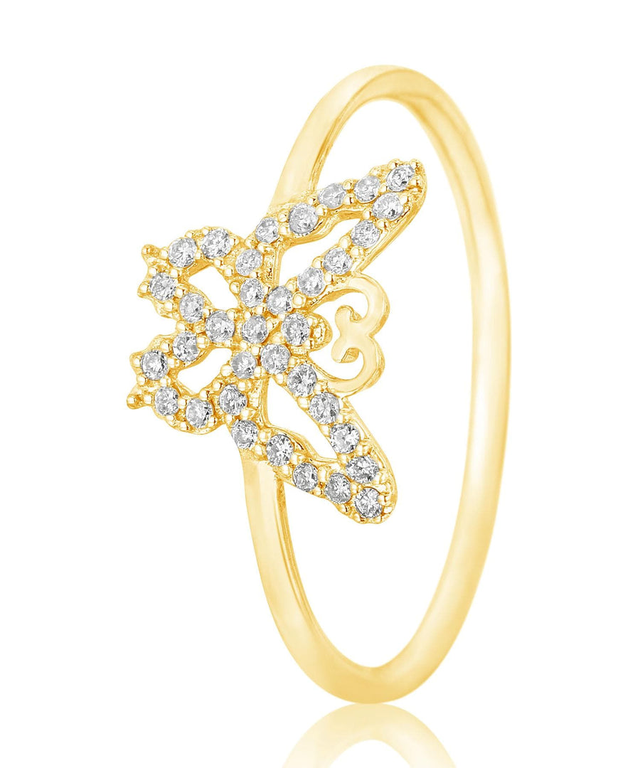 Butterfly Diamond Ring, 14k Solid Gold, Natural Diamonds, Animal Jewelry, Everyday Ring, Gift For Her