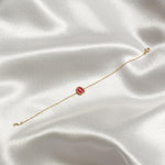 Load image into Gallery viewer, Personalized Initial Halo Diamond Enamel Bracelet, 14k Solid Gold Chain, Natural Diamond, Stacking Custom Chain, Minimalist Everyday Jewelry