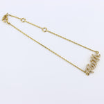 Load image into Gallery viewer, Faith Diamond Chain Bracelet, 14k Solid Gold, Natural Diamond, Inspirational Jewelry, Handcrafted Everyday Chain, Word Minimalistic Bracelet