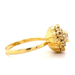 Load image into Gallery viewer, Floral Solitaire Engagement Ring, 14k Solid Gold, Natural Diamonds, Wedding Ring, Bridal Jewelry, Gift For Her