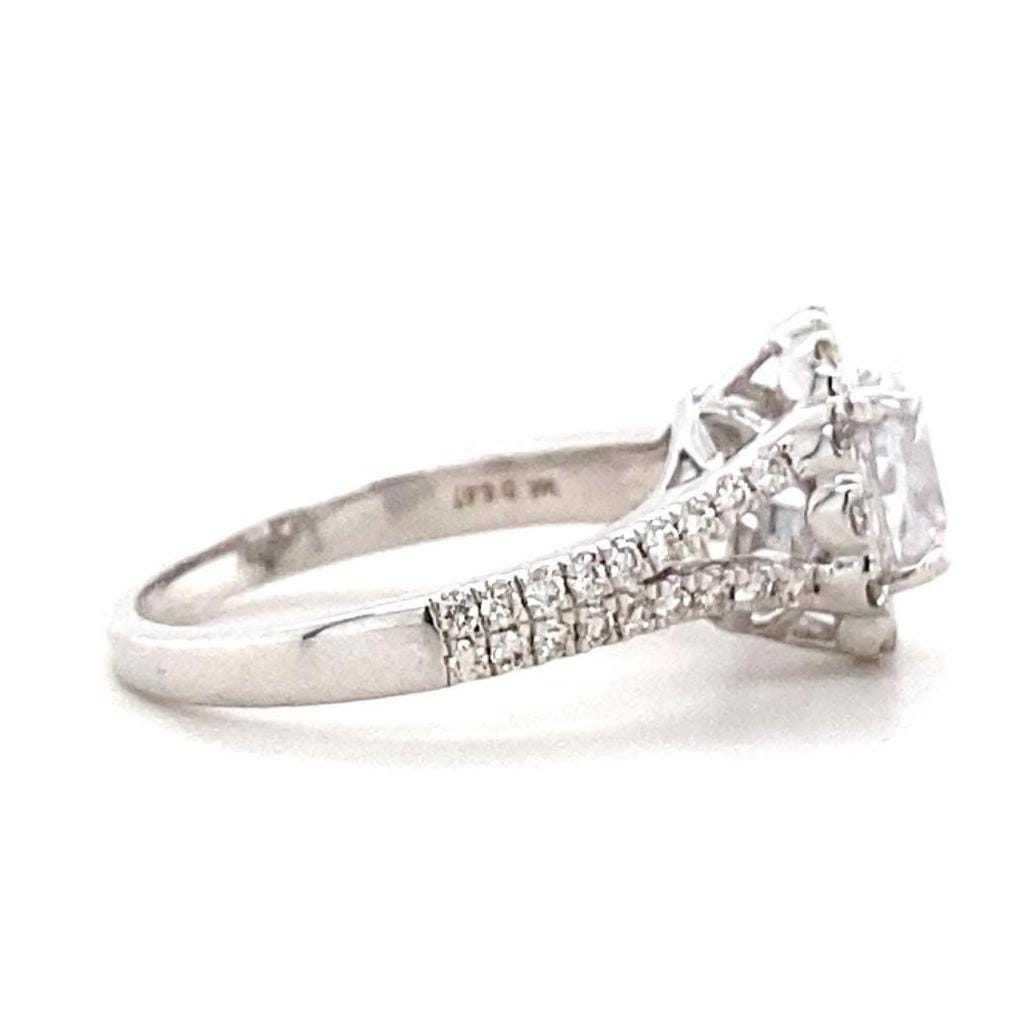 Oval Solitaire Diamond Ring, 14k Solid Gold, Natural Diamonds, Engagement Ring, Bridal Jewelry, Gift For Her