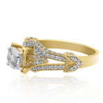 Load image into Gallery viewer, Round Solitaire Diamond Ring, Engagement Ring, 14k Solid Gold, Natural Diamonds, Wedding Bridal Jewelry, Gift For Her