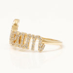 Load image into Gallery viewer, Dream Diamond Ring, 14k Solid Gold, Natural Diamonds, Personalized Statement Ring, Inspirational Jewellery, Everyday Ring, Certified Jewelry