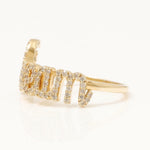 Load image into Gallery viewer, Dream Diamond Ring, 14k Solid Gold, Natural Diamonds, Personalized Statement Ring, Inspirational Jewellery, Everyday Ring, Certified Jewelry