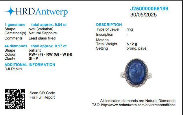 Blue Sapphire Diamond Halo Ring, 14k Solid Gold, Natural Diamonds, Gemstone Cabochon Jewelry, Statement Ring, Ready To Ship, HRD Certified