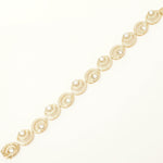 Load image into Gallery viewer, Spiral Diamond Tennis Bracelet, 14k Solid Gold, Natural Diamonds, Circle Link Statement Bracelet, Wedding Bridal Jewelry, Stacking Bracelet