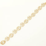 Load image into Gallery viewer, Spiral Natural Diamond Tennis Bracelet: 14k Solid Gold Circle Link Wedding Bridal Jewellery, Certified Jewelry