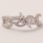 Load image into Gallery viewer, Vine Leaf Diamond Art Deco Ring, 14k Solid Gold Ring, Statement Ring, Pear and Marquise Natural Diamond, Gift For Her