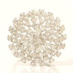 Load image into Gallery viewer, Starburst Dome Diamond Ring, 14k Solid Gold, Natural Diamonds, Statement Flower Ring, Cluster Sphere Cocktail Ring, Bridal Wedding Jewelry