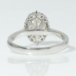 Load image into Gallery viewer, Halo Oval Solitaire Natural Diamond Ring: 14k Solid Gold Engagement Promise Ring, Certified Jewelry