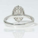 Load image into Gallery viewer, Halo Oval Solitaire Natural Diamond Ring: 14k Solid Gold Engagement Promise Ring, Certified Jewelry