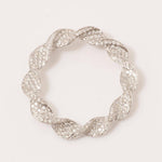 Load image into Gallery viewer, Twist Circle Natural Diamond Pendant: 14k Solid Gold Infinity Loop Necklace, IGI Certified, Ready To Ship