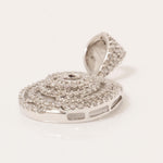 Load image into Gallery viewer, Spiral Pavé Pendant Necklace, 14k Solid Gold, Natural Diamond, Round Swirl Pendant, Stackable Cocktail Pendant, Minimalist Layering Jewelry