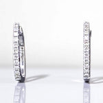 Load image into Gallery viewer, Linear Drop Earrings, 14k Solid Gold, Natural Diamonds, Long Geometric Dangles, Two Way Minimalistic Earrings, Modern Statement Jewelry