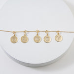 Load image into Gallery viewer, Aries Horoscope Birth Sign Charm, 14k Solid Gold, Natural Diamonds, Zodiac Constellation Everyday Jewelry, Astrology Gift