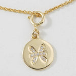 Load image into Gallery viewer, Pisces Horoscope Birth Sign Charm, 14k Solid Gold, Natural Diamond, Zodiac Constellation Everyday Jewelry, Astrology Gift