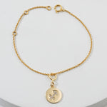 Load image into Gallery viewer, Sagittarius Horoscope Birth Sign Charm, 14k Solid Gold, Natural Diamonds, Zodiac Constellation Everyday Jewelry, Astrology Gift