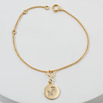 Load image into Gallery viewer, Sagittarius Horoscope Birth Sign Charm, 14k Solid Gold, Natural Diamonds, Zodiac Constellation Everyday Jewelry, Astrology Gift