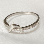 Load image into Gallery viewer, Dolphin Diamond Ring, 14k Solid Gold Fish Ring, Natural Diamonds, Everyday Diamond Jewelry, Stackable Ring, Ready To Ship