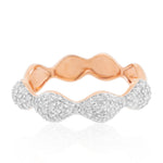 Load image into Gallery viewer, Eternity Natural Diamond Band Rings: 14k Solid Gold Everyday Stacking Jewellery, Certified Jewelry, Ready To Ship