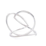 Load image into Gallery viewer, Intertwined Diamond Loop Band Ring, 14k Solid Gold, Criss Cross Ring, Natural Diamonds, Statement Jewelry, Certified Jewelry