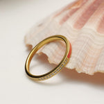 Load image into Gallery viewer, Enamel Natural Diamond Everyday Band Ring: 18k Solid Gold Minimalist Stackable Jewellery, Certified Jewelry, Ready To Ship