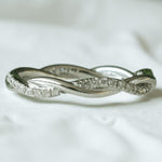 Load image into Gallery viewer, Diamond Eternity Band in 14k Solid Gold, Twisted Rope Diamond Band, Natural Diamonds, Ready To Ship, Women's Day Gift