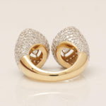 Load image into Gallery viewer, Marquise Halo Natural Diamond Band Ring: 14k Solid Gold Ring Cluster Cocktail Jewellery, Certified Jewelry