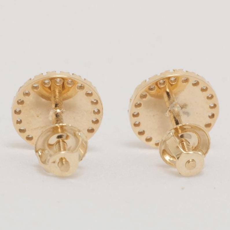 Evil Eye Diamond Kids Earrings, 14k Solid Gold Enamel Studs, Natural Diamond, Everyday jewelry, Gift for girl, Ready To Ship, HRD Certified