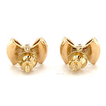 Load image into Gallery viewer, Kids Bow Diamond Stud Earrings, 14k Solid Gold With Enameling, Natural Diamonds, Kids Jewelry, Gift for toddlers/girls/kids, Ready To Ship