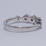 Load image into Gallery viewer, Hexagon Diamond Ring, 14k Solid Gold, Natural Diamonds, Geometric Band, Illusion Set, Modern Stacking Ring, Everyday Jewelry, Gift for Her