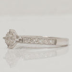 Load image into Gallery viewer, Vintage Natural Diamond Halo Ring: 14K Solid Gold Proposal Stacking Jewellery, Certified Jewelry