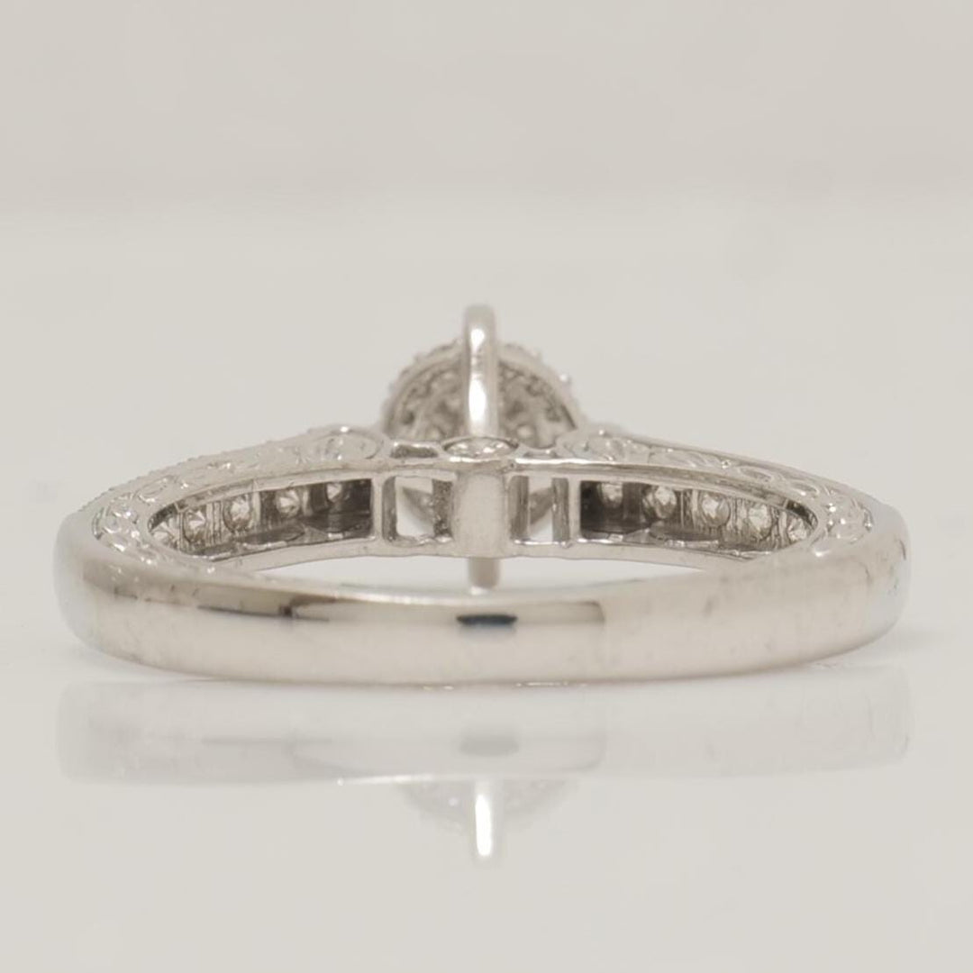 Diamond Engagement Ring, 14K Solid Gold, Split Band Diamond Ring, Natural Diamonds, Promise Ring, Proposal Stacking Ring, Gift For Her