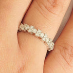 Load image into Gallery viewer, Diamond Eternity Band Ring, 14k Solid Gold, Natural Diamonds, Forever Wedding Ring, Stackable Jewelry, Promise Ring, Gift for Her