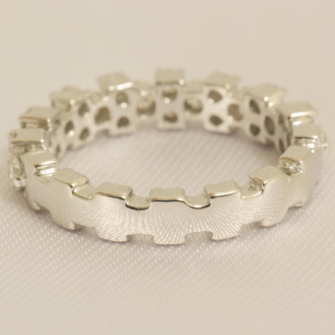 Diamond Eternity Band Ring, 14k Solid Gold, Natural Diamonds, Forever Wedding Ring, Stackable Jewelry, Promise Ring, Gift for Her