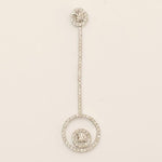 Load image into Gallery viewer, Circle Drop Diamond Pendant, 14k Solid Gold, Natural Diamonds, Stackable Adjustable Necklace, Geometric Everyday Jewelry, Gift for Her