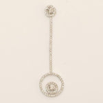 Load image into Gallery viewer, Circle Drop Diamond Pendant, 14k Solid Gold, Natural Diamonds, Stackable Adjustable Necklace, Geometric Everyday Jewelry, Gift for Her