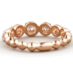 Load image into Gallery viewer, Bubble Natural Diamond Eternity Band Ring: 14k Solid Gold Supporting Everyday Jewellery, Certified Jewelry