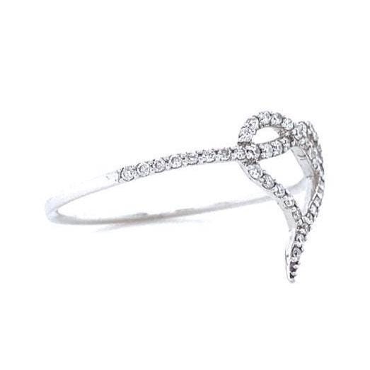 Heart Diamond Ring, Love Ring, 14k Solid Gold, Natural Diamonds, Proposal Ring, , Everyday Jewelry Gift For Her