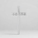 Load image into Gallery viewer, Natural Diamond Cross Faith Pendant1: 4k Solid Gold Religious Everyday Jewellery, Certified Jewelry