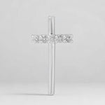 Load image into Gallery viewer, Diamond Cross Pendant, 14k Solid Gold, Natural Diamonds, Religious Jewelry With Adjustable Chain, Everyday Faith Necklace